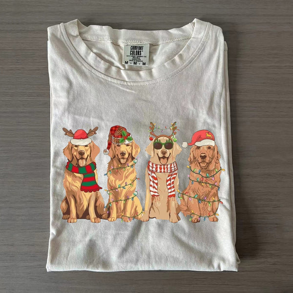 Golden Retriever Christmas T-Shirt