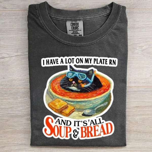 Soup and Bread Retro T-Shirt
