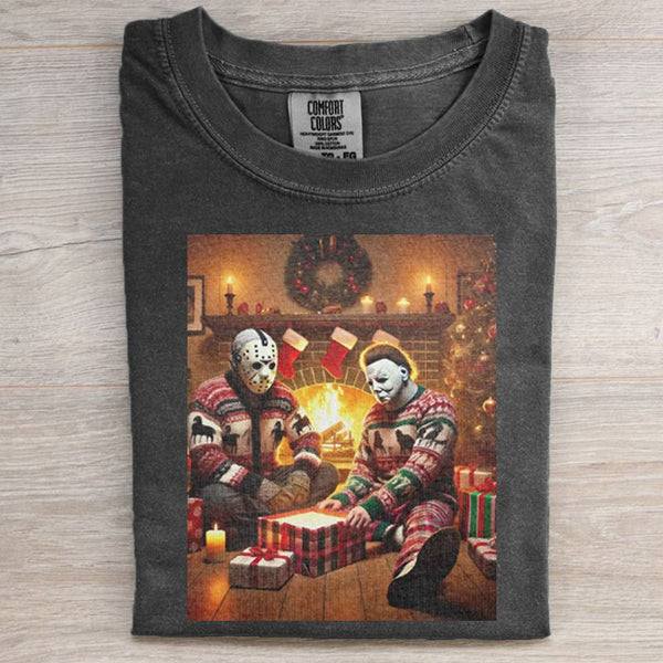 Retro Funny Christmas Graphic T-shirt