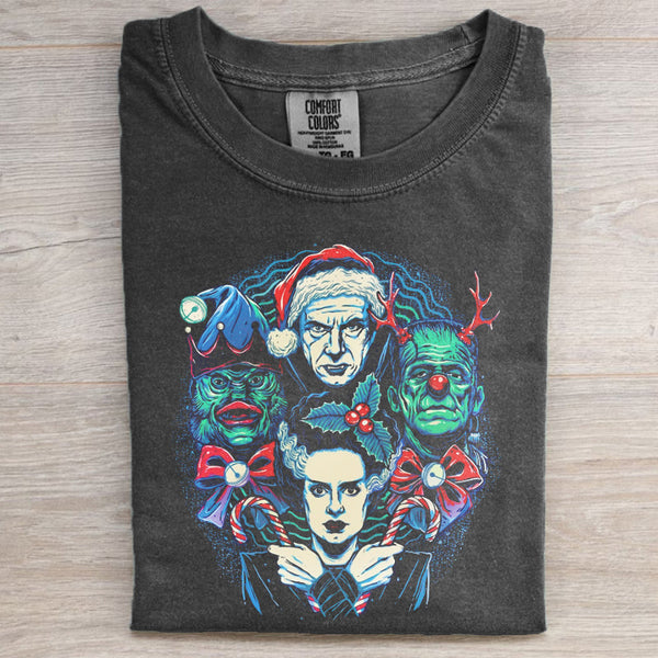 Classic Monsters Christmas T-shirt